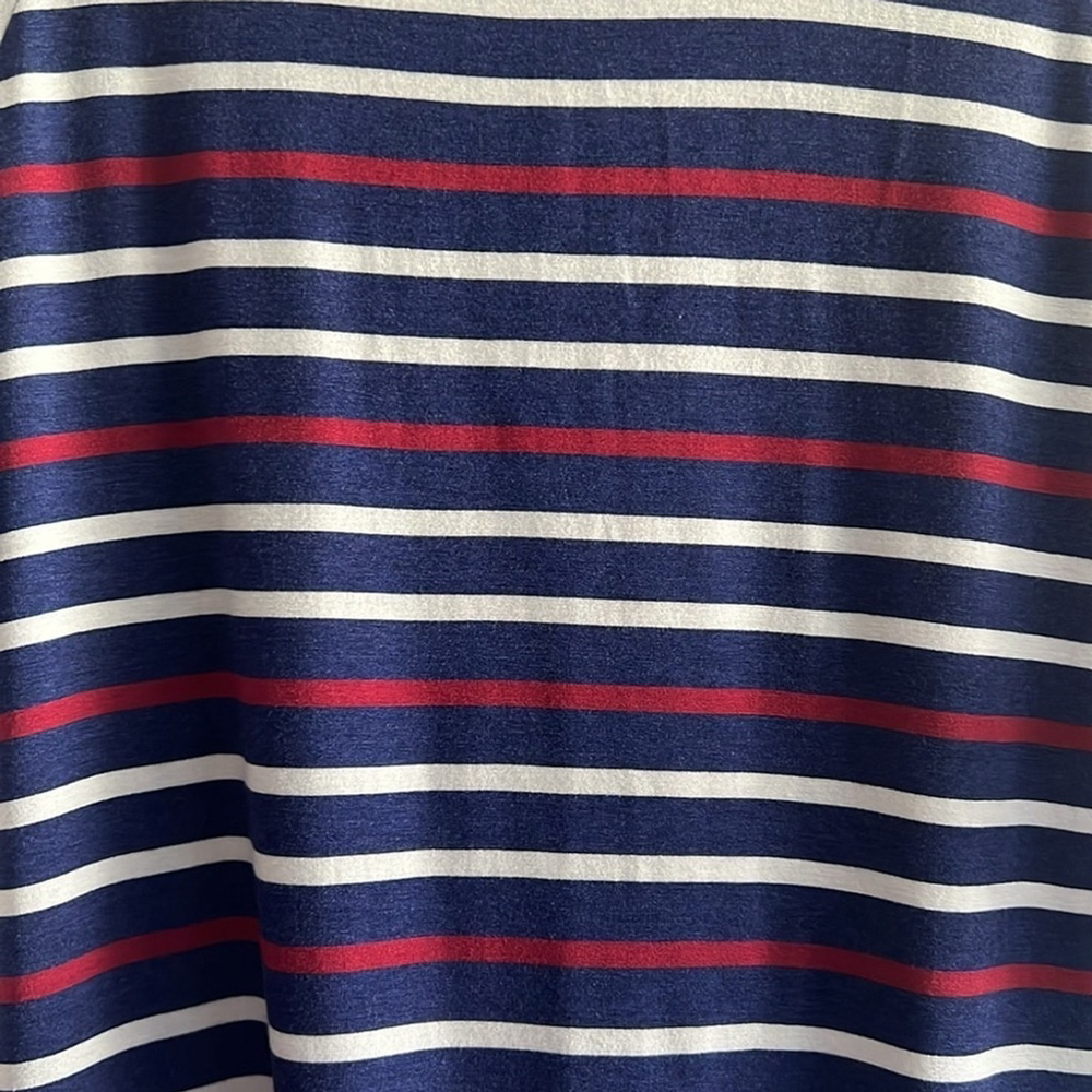 NWT Patriotic Striped LuLaRoe Randy Baseball Tee Size XS Stretchy Lightweight - Picture 6 of 7